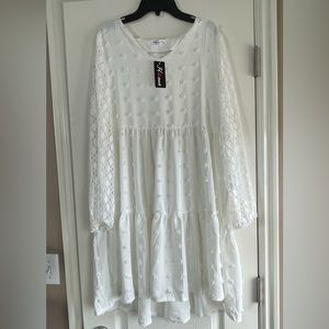 New with tags. White dress size small.